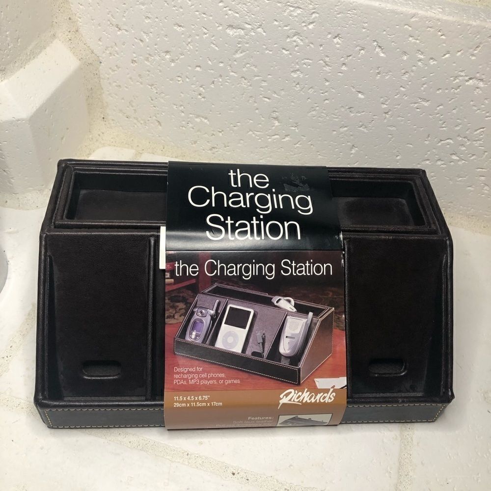 The device charging station brown faux * New